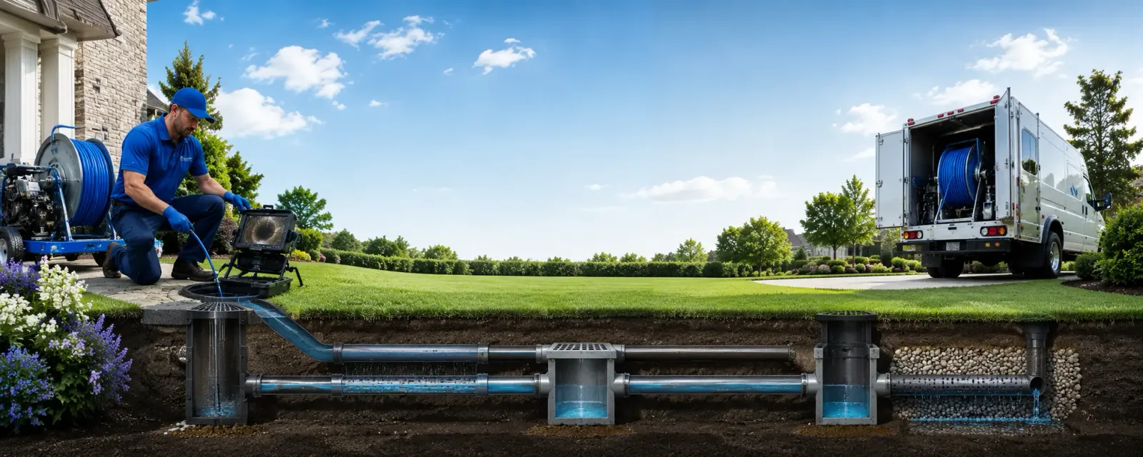 Outdoor drain cleaning information for Strunk, KY